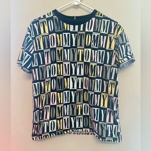 Tommy Hilfiger Kids (or Women’s) Black and Yellow Logo T-Shirt Size 16